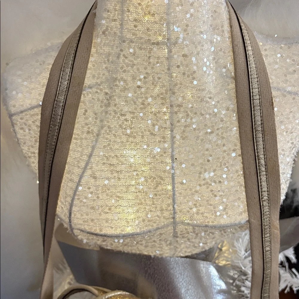 Coach Beige Handbag with Colorful Floral Accents - Picture 2 of 5